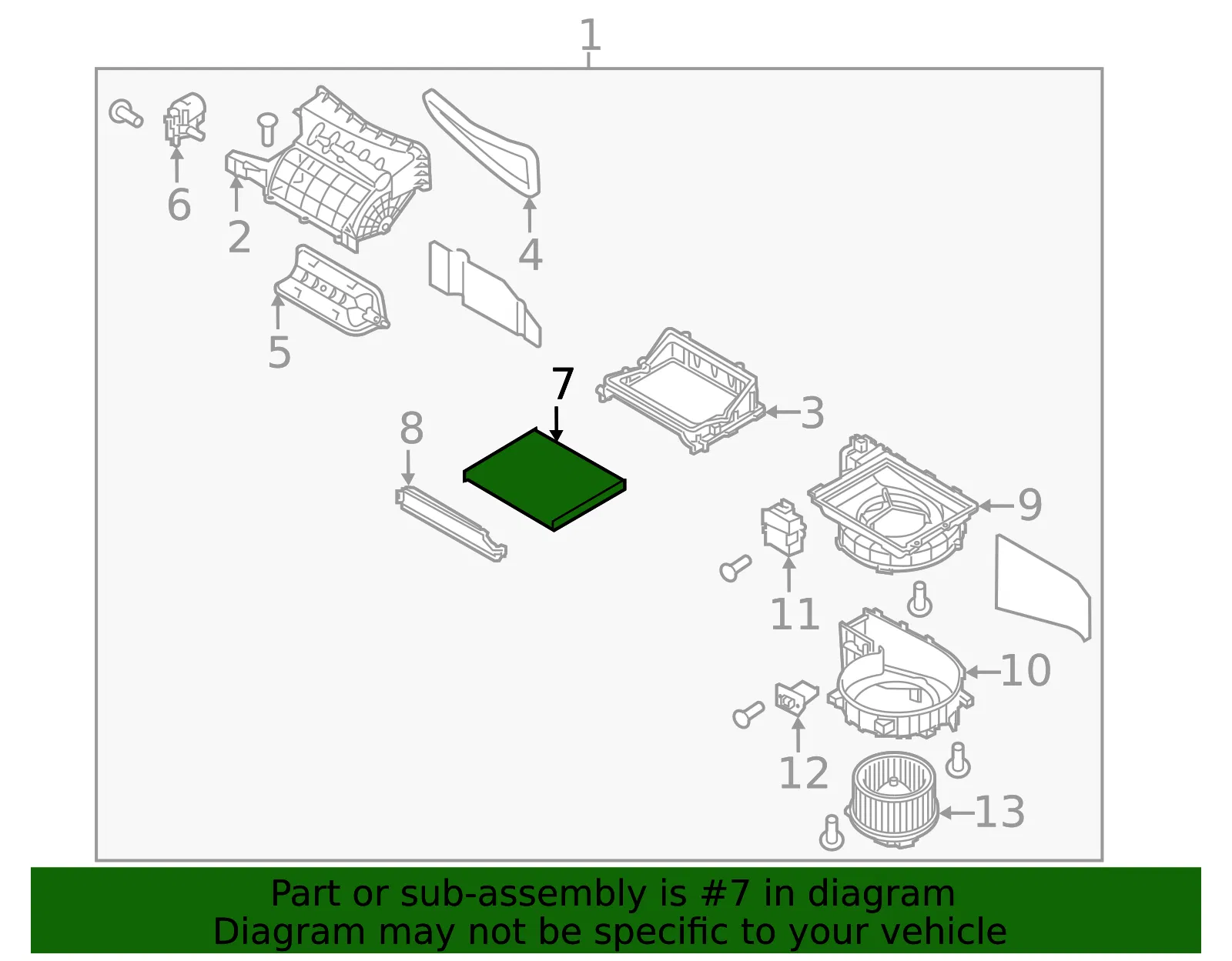 Cabin Air Filter - Kia (A7F79 AQ000) - view 3
